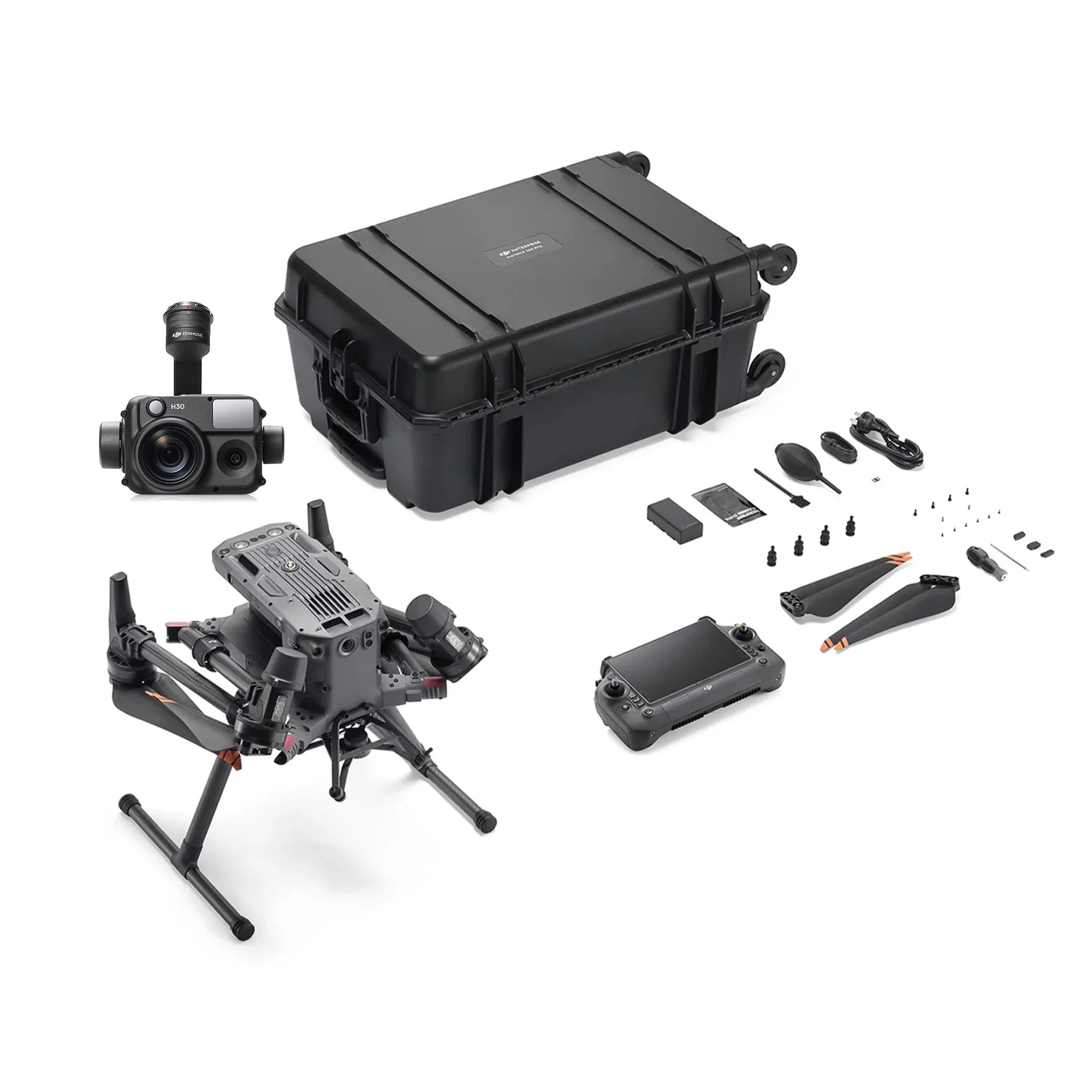DJI Matrice 350 RTK Drone Only & H30T Payload with Worry-Free Basic Combo